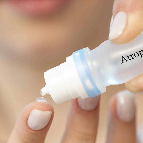 Bottle of Atropine drops